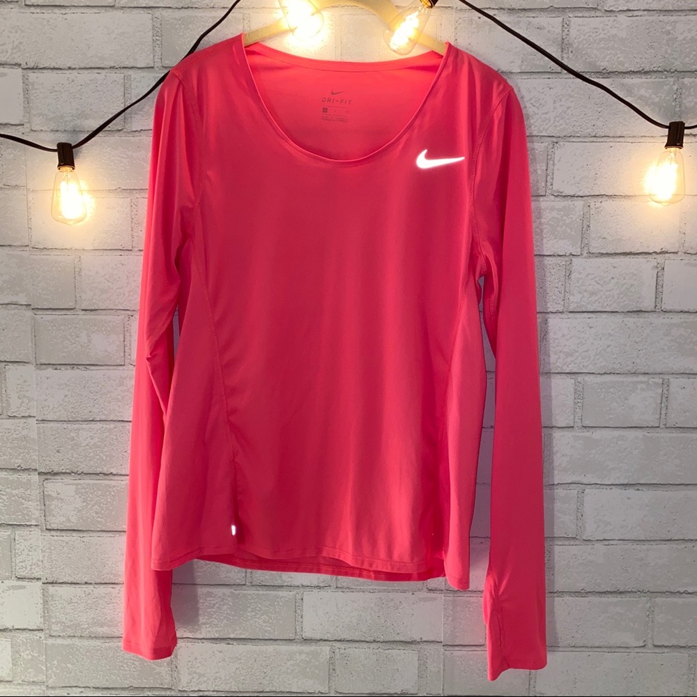 Pink Nike long sleeve shirt
